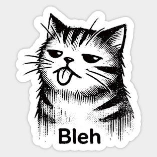 Cat doing Bleh Sticker